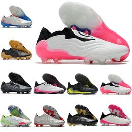 Newest COPA SENSE FG Football Shoes High Quality Black White Red AG TF Soccer Cleats Boots Outdoor Size premium shoes