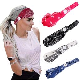 Unisex Headband Button Face Holder Wearing Protect Ears Sports Hair Accessories Hair Band Button Headband