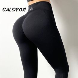 SALSPOR Bubble Butt Leggings Women Sexy Printed Gym Legging High Waist Activewear Workout Leggins Push Up Ankle-Length Sport 211204