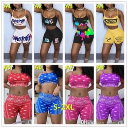 Sexy Two Peice Set For Womens Tracksuits Crop Top And Shorts Outfits Matching Sets Plus Size Women Clothing