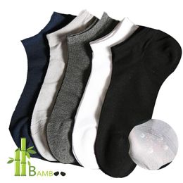 Men's Socks 10 Pack Unisex Premium Bamboo Ankle Men Breathable Soft Moisture Wicking And Low-cut No Show Summer Mesh Sock Casual Black