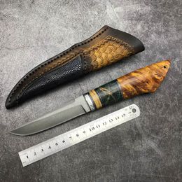 Disco de cuero auténtico cuchillo de caza hasta hoja de 9 cm protección contra pérdidas sin usar 