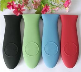 Simple And Durable Anti Skid Soft Non-Slip Silicone Hot Pan Handle Holder Protecting Heat Resistant Pan-Handle Cover