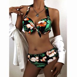 Plus Size Swimsuits For Women Swimwear Female Bathing Suit Push Up Bikinis 2021 High Waisted Bikini Set Swimming Suit Beachwear X0522