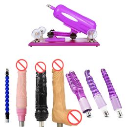 AKKAJJ Small Sex Furniture Electric Massage Machine Automatic Thrusting Toys with Attachments