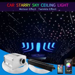 Car starry sky roof 10w Meteor Twinkle Car Star Roof Starry Sky Ceiling Home Interior Romantic Night Lamp LED Auto Fibre Optic Lighting