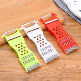 Plastic peeler Large five-in-one multi-function cutter shaving knife cutting flower knife kitchen Tools
