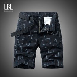 LBL Summer Men's Camo Cargo Shorts Cotton Military Camouflage Male Joggers Shorts Men Brand Clothing pantalon corto short homme 210316