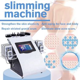 Other Beauty Equipment 2022 New Loss Weight Body Slimming Machine with 40k Ultrasonic Liposuction Cavitation Radio Frequency RF & 8 pads Lipo Laser388