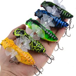 1PCS 10 Color 7.5cm 15.5g Cicada Fishing Hooks Fishhooks 4# Blood Slot Hook Fishing Lure Hard Baits & Lures Pesca Fishing Tackle B86 43 Z2