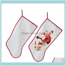 Decorations Festive Party Home & Gardenchristmas Stocking Merry Christmas Gifts Storage Stockings Kids Bedside Candy Bags Personalized Blank