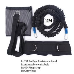 Resistance Bungee Band with Adjustable Neoprene Belt for Running Training Workout Speed Agility Strength Basketball and Football C0224