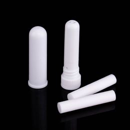 Packing Bottles Portable Refreshing Cold Inhaler Blank Empty Nasal Sticks for Essential Oil white Colour DH2004
