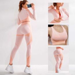 2/3Pcs Yoga Set Women Sportswear Outfit FitnSets Athletic Sports Wear Gym Clothing SeamlWorkout Clothes Running Leggings X0629