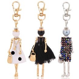 statement fashion women chain design holder pendant charms jewelry ring bag keyrings lady accessory