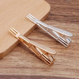 10pcs 51mm Color Plated Copper Necktie Tie Plain Clasp Bars Pins Clip for Men's Formal Dress Shirt Wedding Valentines Gifts