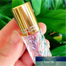 5ml Clear Roll On Roller Bottle for Essential Oils Refillable Perfume Bottle Deodorant Containers With Gold/Silver Lid