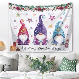 150x200cm Christmas Tapestries Bedroom Decorative Santa Claus Wall Tapestry Rectangle Hanging Blanket Picnic Mat Beach Swiming Beach Towel