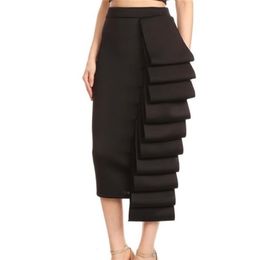 Women Pencil Skirt High Waist Slim Midi Solid Modest Classy Female Package Hip Jupes Falad Officewear Elegant Femme Fashion 210310
