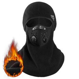 Winter Cycling Mask Fleece Thermal Keep Warm Windproof Cycling Face Mask Balaclava Ski Mask Fishing Skiing Hat Headwear For Men Y21111