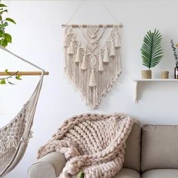 Hand-woven Pendant Macrame Wall Hanging Art Frames Woven Tapestry Bohemian Crafts Decoration Gorgeous Tapestrys For Home Bedroom WLL687
