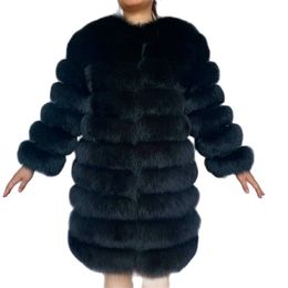 Real fur Fur Coat Women Natural Jackets Vest Winter Outerwear Clothes 4in1 211204
