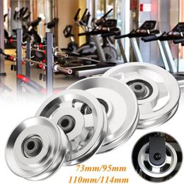 aluminium bearing Australia - 73 95 110 114mm Diameter Universal Aluminium Alloy Wearproof Bearing Pulley Wheel Cable Home Gym Sport Fitness Equipment Part