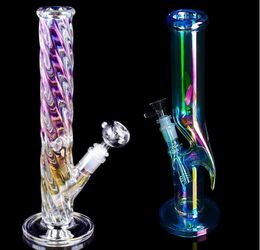 straight tube bong hookahs glass water pipe tall dab rig oil rigs smoking accessories