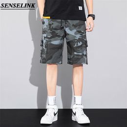 Summer Camouflage Cargo Shorts Men Casual Cotton Overalls Pants Fashion Loose Big Size M-8XL 210716