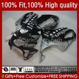 OEM Fairings For HONDA CBR600F4i CBR 600F4i 600 F4i FS CC F4 i 2004-2007 55No.148 CBR600FS CBR600 F4i 04 05 06 07 600CC Black silver 2004 2005 2006 2007 Injection Mould Kit