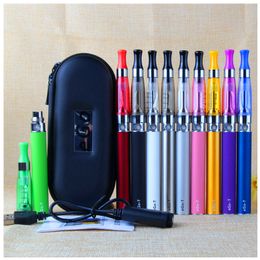 MOQ 10Pcs Ego Evod CE4 zipper Starter Kit 650mAh 900mAh 1100mAh EGO-T Battery CE4 Atomizer Clearomizer E Cigarette Vape Kits