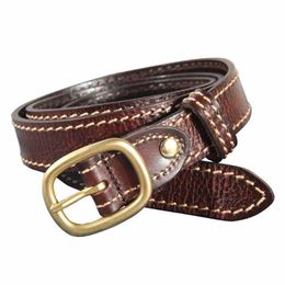2021 New Design Top Quality 100% Cowhide Leather Belt Ladies Belts Jeans Female Accessories 2.8cm Wide Free Shipping