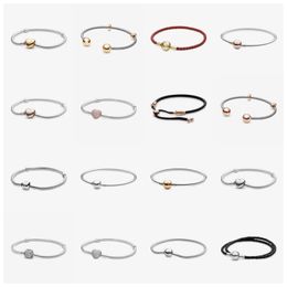 luxury designers famous brand 925 sterling silver woman personalized fashion jewelry rose gold bracelet gift2021