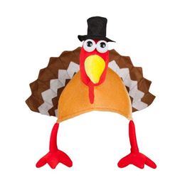 Party Decoration Turkey Hat Novelty Cute Velvet Cotton Thanksgiving Costume Holiday