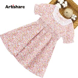 Teenage Girls Dress Floral Dress For Girl Lace Party Dress Child Summer Girls Clothing 6 8 10 12 14 Q0716