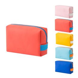 NEW pu handbag cosmetic bag mini storage bag candy colors girls cosmetic case beauty storage pouch outdoor travel makeup storage kit