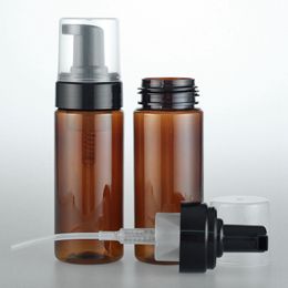 150ml Empty Amber Plastic Foaming Bottle Soap Dispenser Container Foam-soap-Dispense Foam lotion Pump bottles brown tube