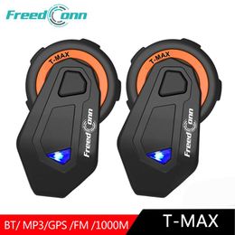 -[Stock in ph] 2 pezzi freeconn t-max 1000m bt max 6 moto walkie-talkie wireless musica wireless radio FM