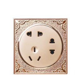 Classical European round 86 concealed multifunctional wall switch panel 7 hole socket
