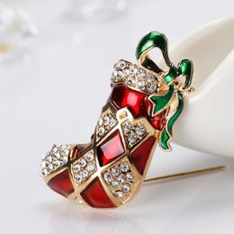 Lovely Christmas Jewelry Pins Christmas-Brooches Corsage Christmas-Hat Tree Collar Boots Snowman Gifts Sleigh Bell Penguin Christmas-Decorations Adornments