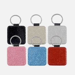Blank Leather Keychain Pet Supplies Favour Thermal Transfer Sublimation Personality Key Chain Girls Boys Ornament keychains Gift FHL470-WY1679