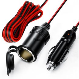 4M Car Charger Extension Cable 12V-24V Cigarette Lighter Plug Connector Adapter Auto Parts Accessories