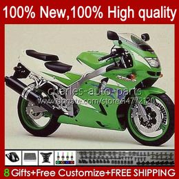 Bodywork For KAWASAKI NINJA ZX-6R ZX600C ZX 6R 636 600CC 600 CC 94-97 Body 50HC.116 green white stock ZX-636 ZX600 ZX 6 R ZX636 1994 1995 1996 1997 ZX6R 94 95 96 97 Fairing Kit