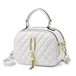 2021 Women Tote Bag Fashion Shoulder Handbag Lattice PU Leather Purse Female Pocket Designer Crossbody Bags Wholesale Simple Clearly Packs