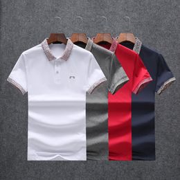 Luxury Designer Mens Letter Embroidery Polos Tees Shirts For Men Fashion Classical Cotton Hoodie White Black Pullover Tshirt Design Short Sleeve Polo Clothing l#06