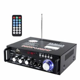 -Alto-falantes portáteis Casa Amplificadores de Carro Karaoke Teatros Surround Sound FM USB Controle Remoto Mini HiFi Estéreo Digital