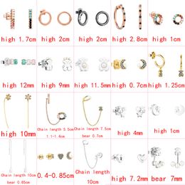 2021 new style 100 925 sterling silver bear fashion classic exquisite ladies earrings pierced Jewellery manufacturer direct s6420598