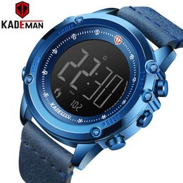 Wristwatches KADEMAN Men Military Sport Outdoor Step Counter Digital Watches TOP Famous Male Fashion 2021