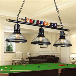 Pendant Lamps American Vintage Lights Billiards Retro Wrought Iron Dining Room Kitchen Light Loft Lustre E27 Edison Bulbs Lamp