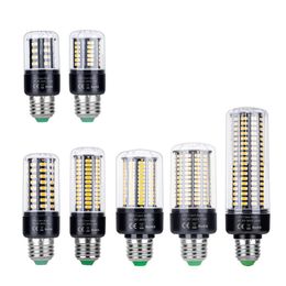 2021 E27 LED Bulb E14 Corn Lamp 110V LED Lamp 220V Lampada LED 85-265V 28 40 72 108 132 156 189leds Energy Saving Light Bulb